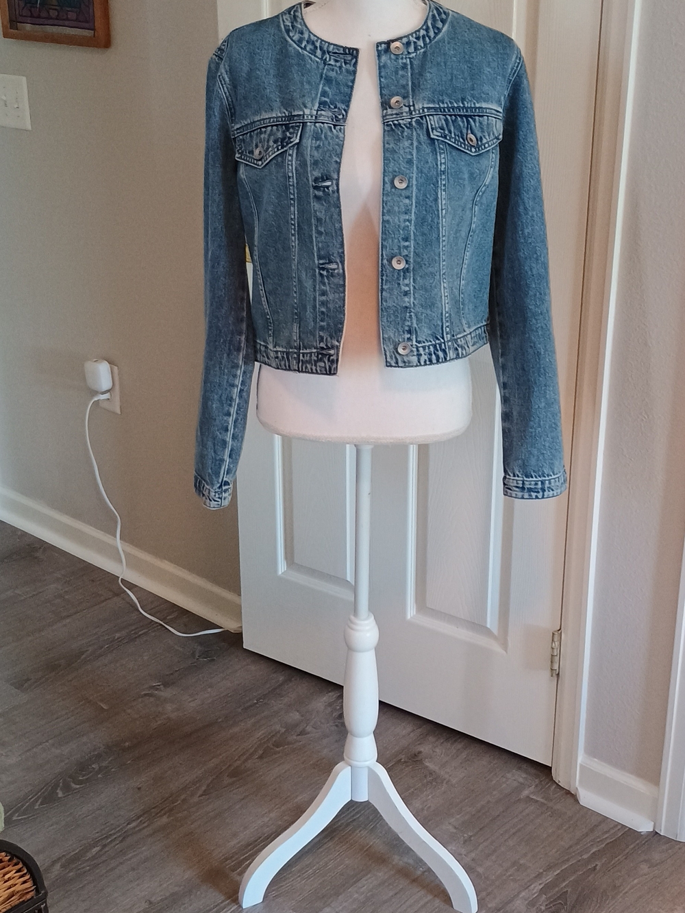 rag & bone Women's Blue Denim Jean Jacket